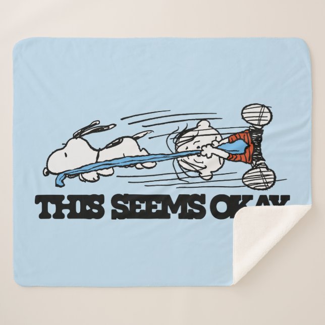 Manta Sherpa Cacahuetes | Snoopy & Linus (Anverso (horizontal))