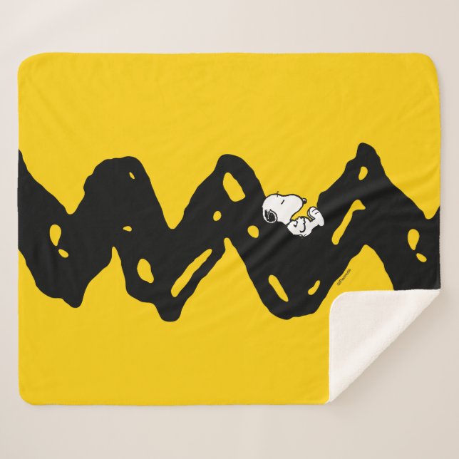 Manta Sherpa Cacahuetes | Snoopy Nap (Anverso (horizontal))