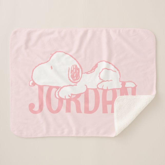 Manta Sherpa Cacahuetes | Snoopy Pastel Baby (Anverso (horizontal))