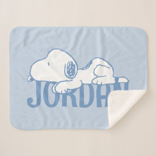 Manta Sherpa Cacahuetes   Snoopy Pastel Baby