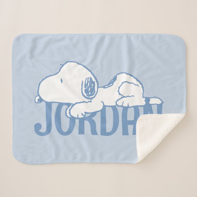 Manta Sherpa Cacahuetes | Snoopy Pastel Baby (Anverso (horizontal))