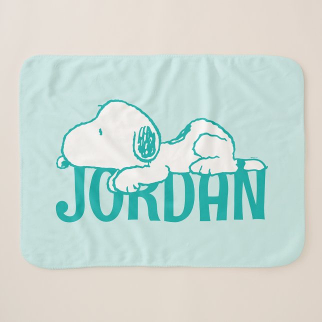 Manta Sherpa Cacahuetes | Snoopy Pastel Baby (Anverso (horizontal))