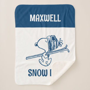 Manta Sherpa Cacahuetes   Viaje en Ski Snoopy