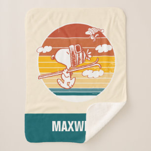 Manta Sherpa Cacahuetes Viaje para esquiar Snoopy & Woodstock