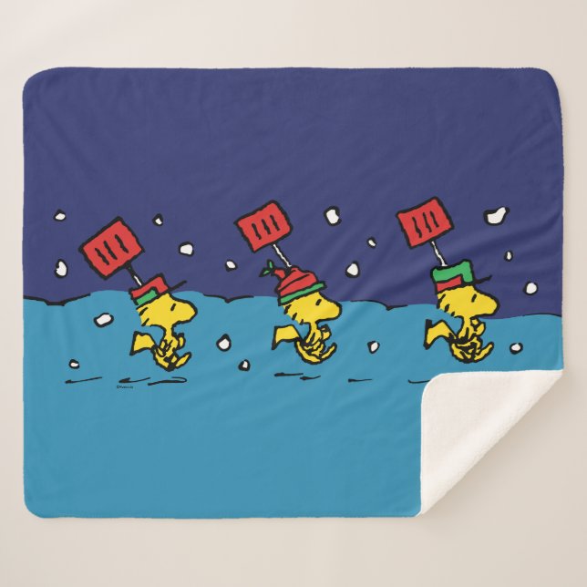 Manta Sherpa Cacahuetes | Woodstock Snow Shovel Team (Anverso (horizontal))