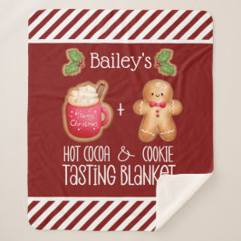 Manta Sherpa Cacao caliente y tostada de galletas