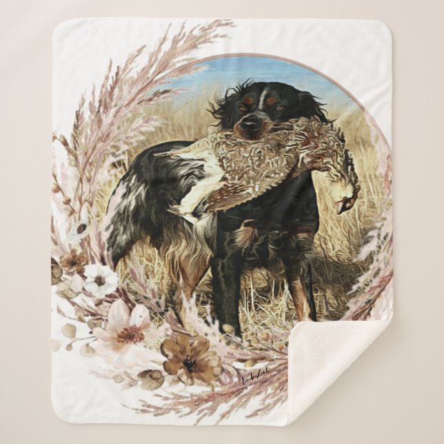 Manta Sherpa Cacería de Woodcock con el español británico (Anverso)