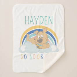 Manta Sherpa Cachorro Scooby-Doo "tan adorable"