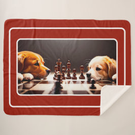 Manta Sherpa Cachorros gruesos jugando al sherpa de Chest