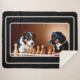 Manta Sherpa Cachorros gruesos jugando al sherpa de Chest