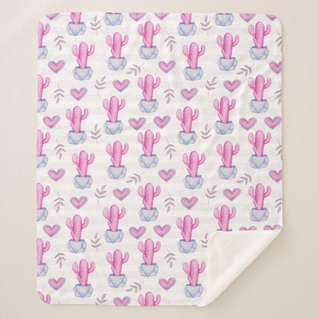 Manta Sherpa Cactus (Anverso)