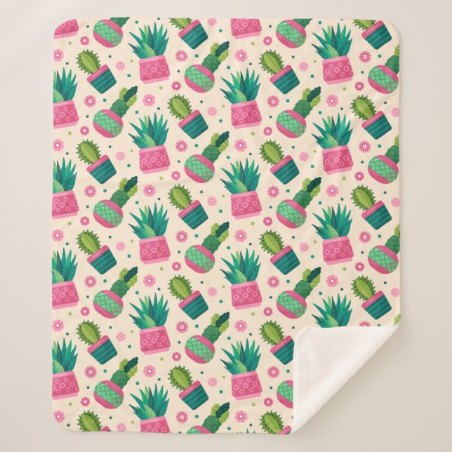 Manta Sherpa Cactus (Anverso)