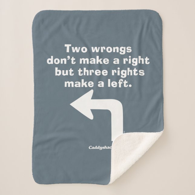 Manta Sherpa Caddyshack | Two Wrongs Don't Make A Right (Anverso)