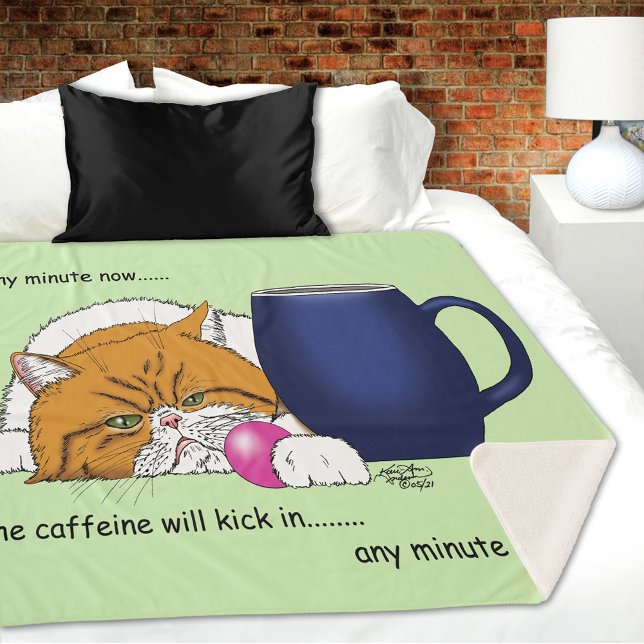 Manta Sherpa Cafeína Kitty NEEDS (Subido por el creador)