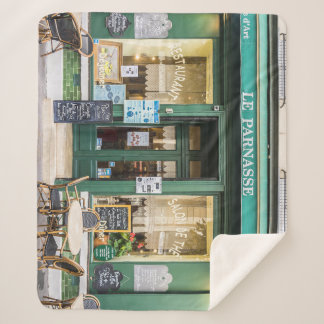 Manta Sherpa Cafés franceses: La acogedora escena de Versalles.