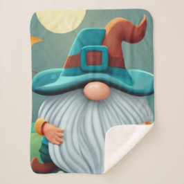 Manta Sherpa Caída del Sherpa Blanket Gnome, caída Sherpa Throw