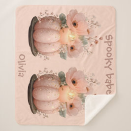 Manta Sherpa Calabaza de Babe espantada para Chicas