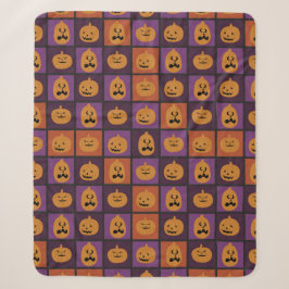 Manta Sherpa Calabazas de Halloween
