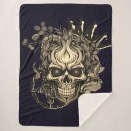 Manta Sherpa Calavera