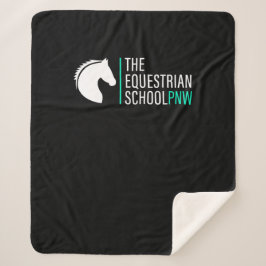 Manta Sherpa Cálido marco Sherpa - Logotipo blanco