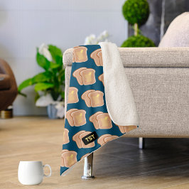 Manta Sherpa Caliente como tostada - 2 trozos con mantequilla -