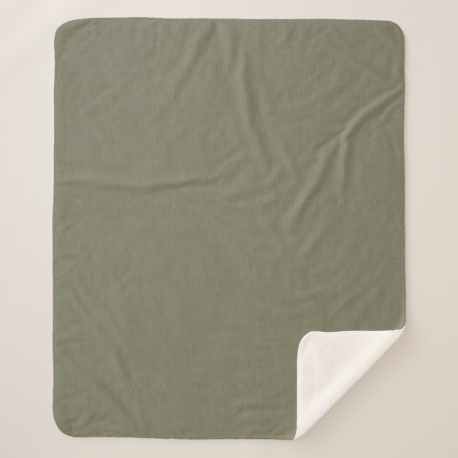 Manta Sherpa Calm & simple olive green textured background  (Anverso)