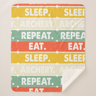 Manta Sherpa Cama de repetición del tiro con arco para dormir