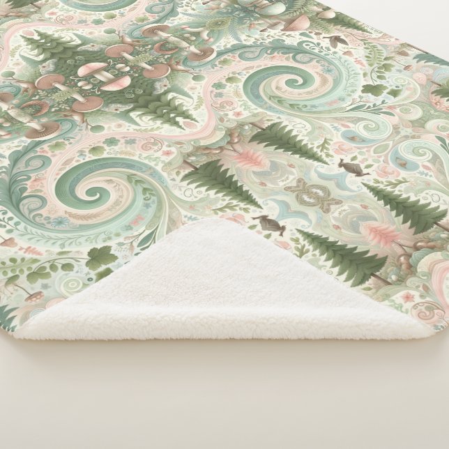 Manta Sherpa Camarada forestal encantada: Un sueño pastel de Co (3/4)