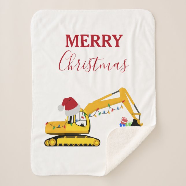 Manta Sherpa Camión de construcción de excavadoras de navidades (Anverso)