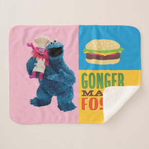 Manta Sherpa Camión de foodie de Cookie Monster   Gonger Make 