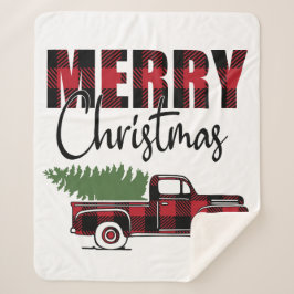 Manta Sherpa Camión navideño