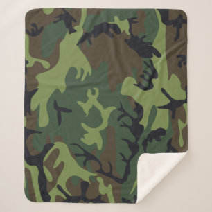 Manta Sherpa Camo militar de la Selva Verde