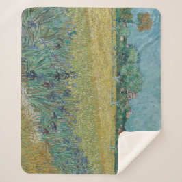 Manta Sherpa Campo con Lirios Cerca de Arles Vincent Van Gogh