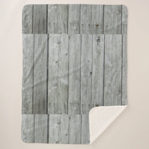 Manta Sherpa Campo gris Rústico de granja moderna