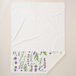 MANTA SHERPA CAMPOS DE LAVANDERÍA