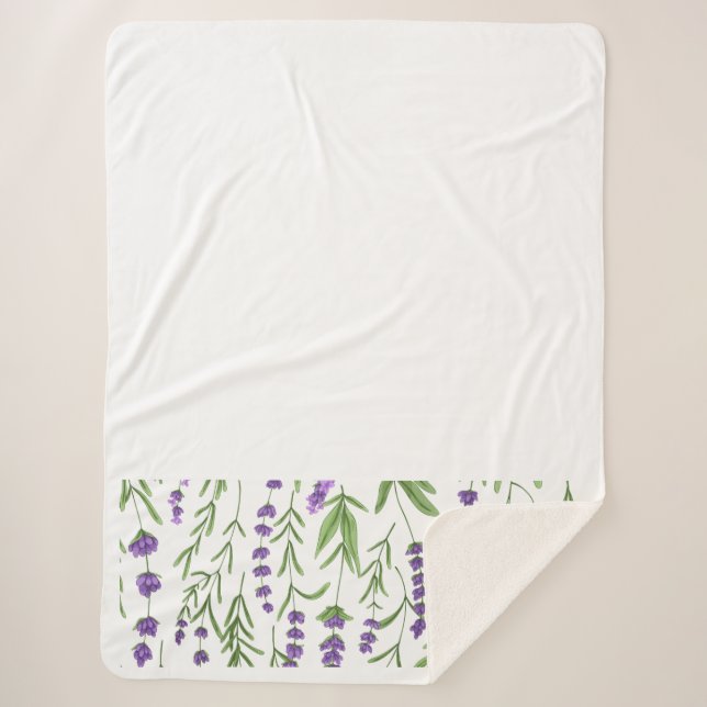 MANTA SHERPA CAMPOS DE LAVANDERÍA (Anverso)