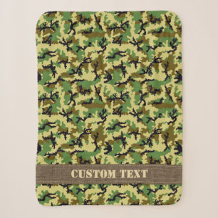 Manta Sherpa Camuflaje de Woodland
