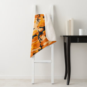 Manta Sherpa Camuflaje Naranja, Militar, Ejército