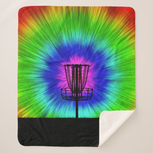 Manta Sherpa Canasta de golf de disco de tinta (Anverso)