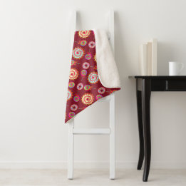 Manta Sherpa Candy and Cakes Red