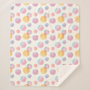 Manta Sherpa Candy Bubbles Sherpa Blanket