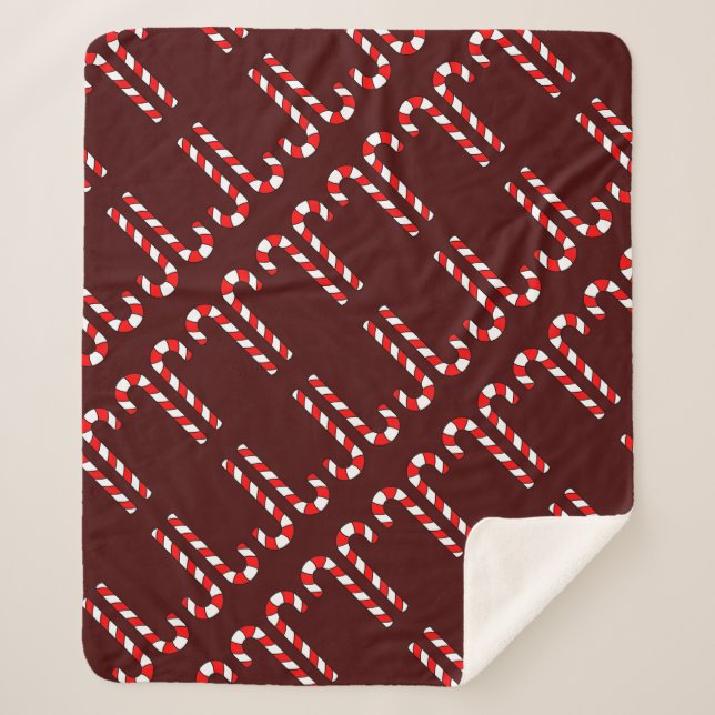 Manta Sherpa Candy Cane (Anverso)