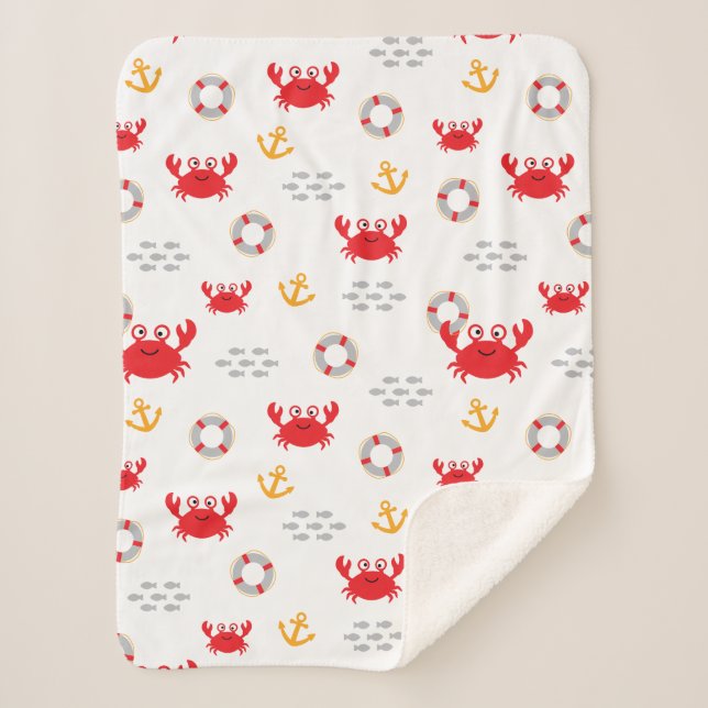 Manta Sherpa Cangrejo con vida (Anverso)