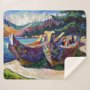 Manta Sherpa Canoas de guerra Emily Carr