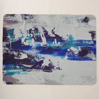 Manta Sherpa Canvas Print Brise | Art abstrait contemporain 