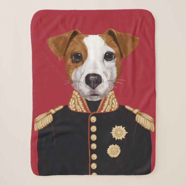 Manta Sherpa Capitán Jack Russell (Anverso)