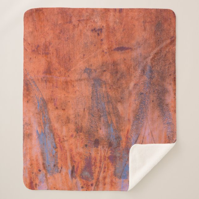 Manta Sherpa Captación textureabstracta, envejecida, envejecida (Anverso)