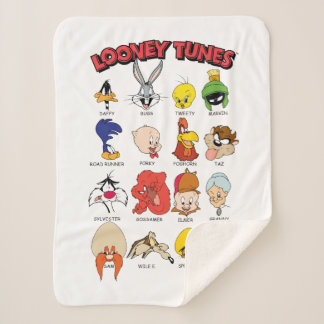 Manta Sherpa Capturas de cabeza de LOONEY TUNES™