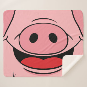Manta Sherpa Cara de cerdo