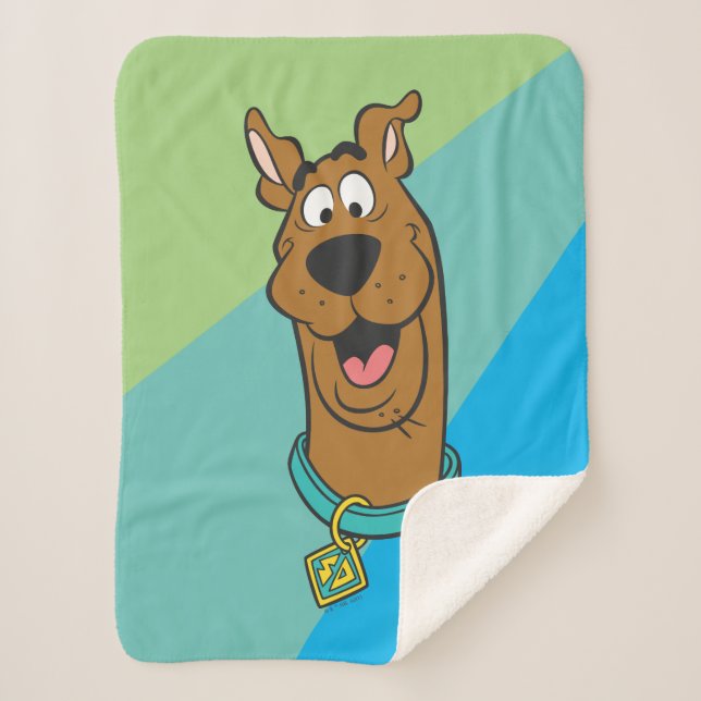 Manta Sherpa Cara sonriente Scooby-Doo (Anverso)